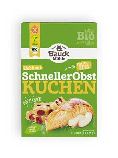 Schneller Apfelkuchen Backmischung Bauck glutenfrei ★★